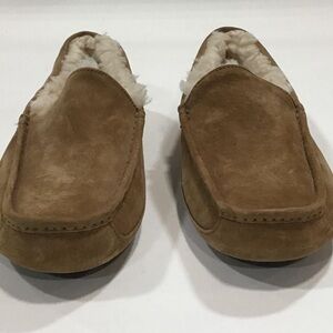 Men’s UGG Ascot Loafer Slipper Brown Suede Size 10M